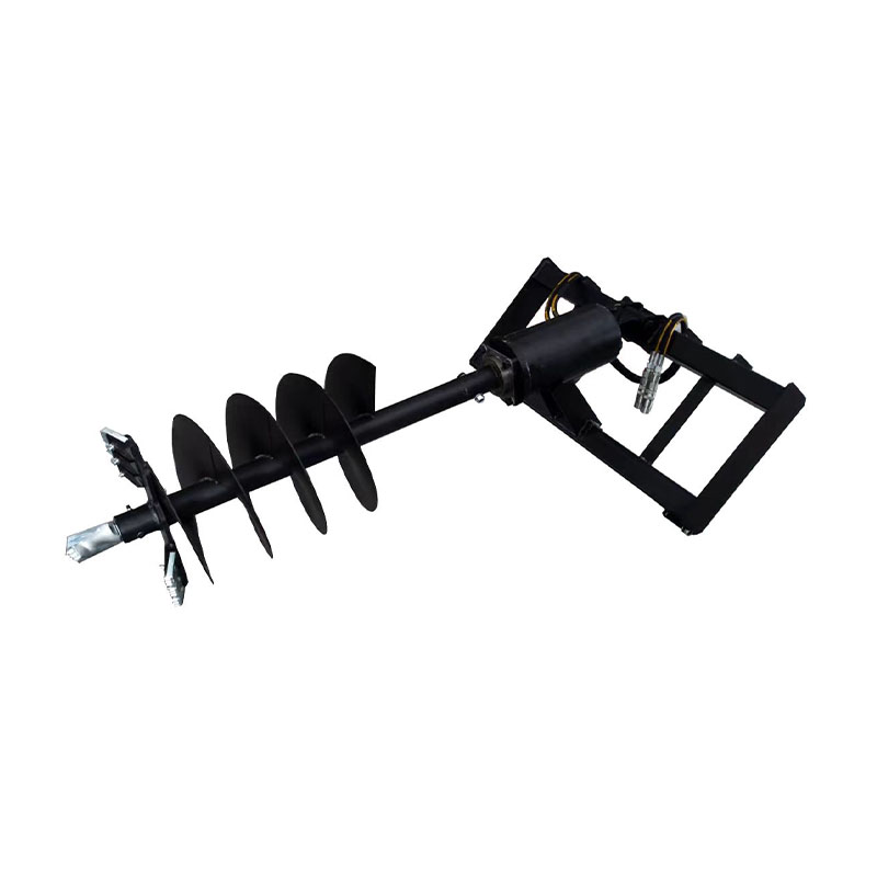 How does the Auger achieve efficient drilling through hydraulic drive?